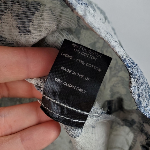 Markus Lupfer Floral Brocade Tee Blouse Top Shirt - Picture 4 of 5